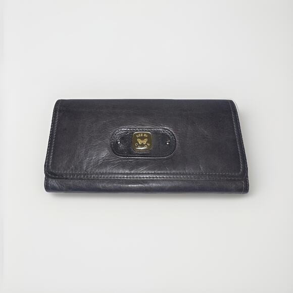See by Chloe Long Portefeuille Leather Wallet-Skylight - Picture 1 of 10